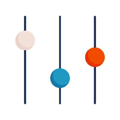 Wired flat 201 settings sliders hover change